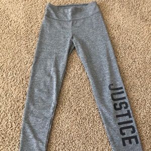 Spandex Justice for Girls Grey Leggings